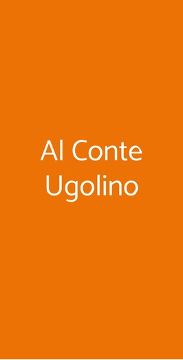 Al Conte Ugolino, Milano