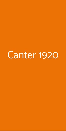 Canter 1920, Milano