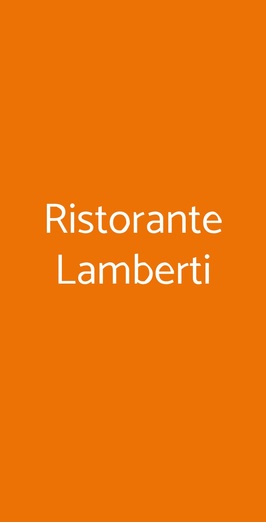 Ristorante Lamberti, Alassio