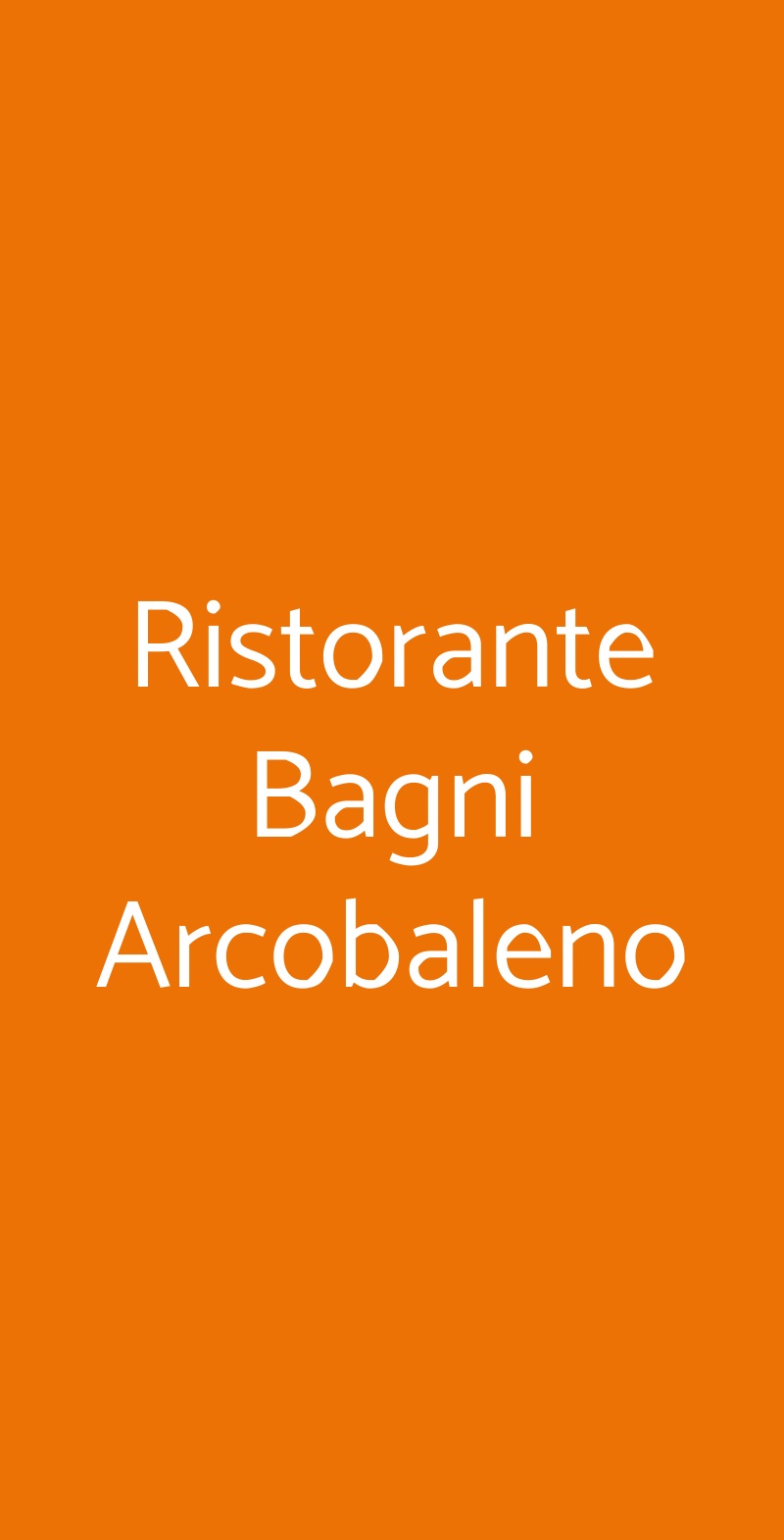 Ristorante Bagni Arcobaleno, Moneglia