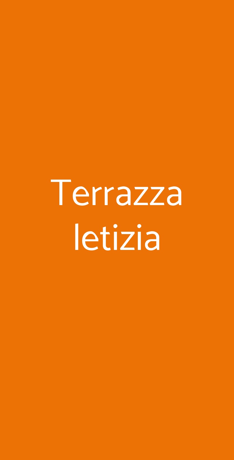 Terrazza letizia Cogorno menù 1 pagina