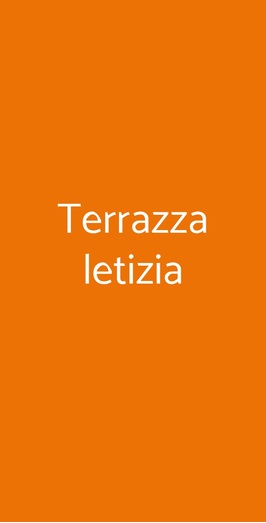 Terrazza Letizia