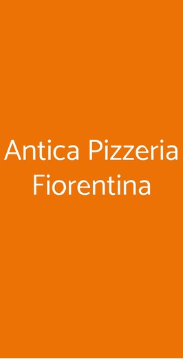 Antica Pizzeria Fiorentina, Milano