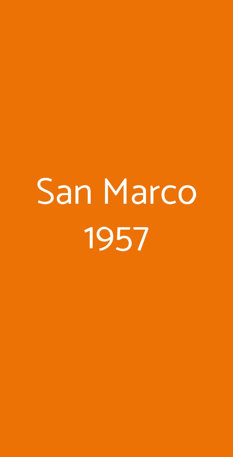 San Marco 1957 Sestri Levante menù 1 pagina