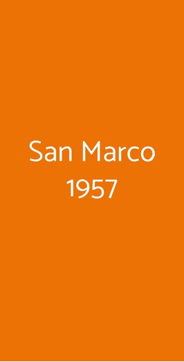 San Marco 1957, Sestri Levante