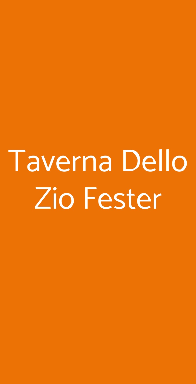 Taverna Dello Zio Fester Vado Ligure menù 1 pagina