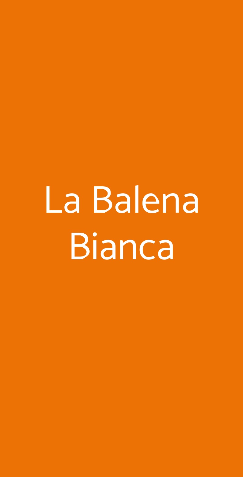 La Balena Bianca, Vallecrosia