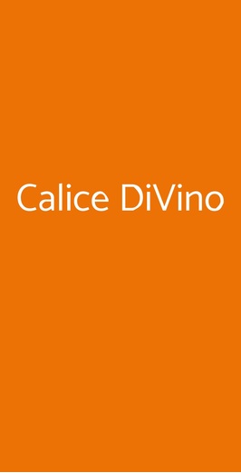 Calice Divino, Milano