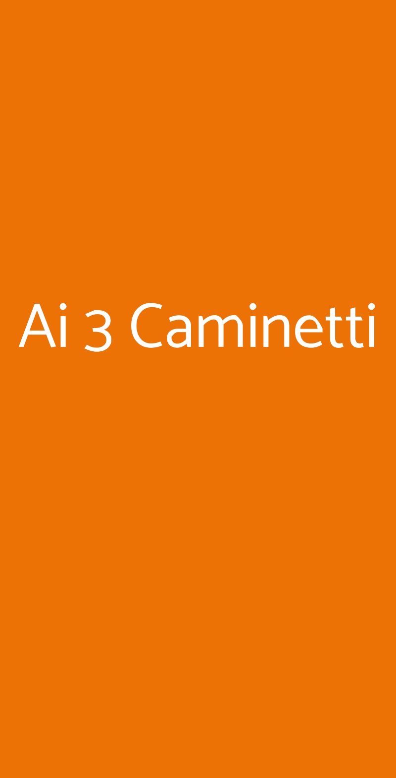 Ai 3 Caminetti Milano menù 1 pagina