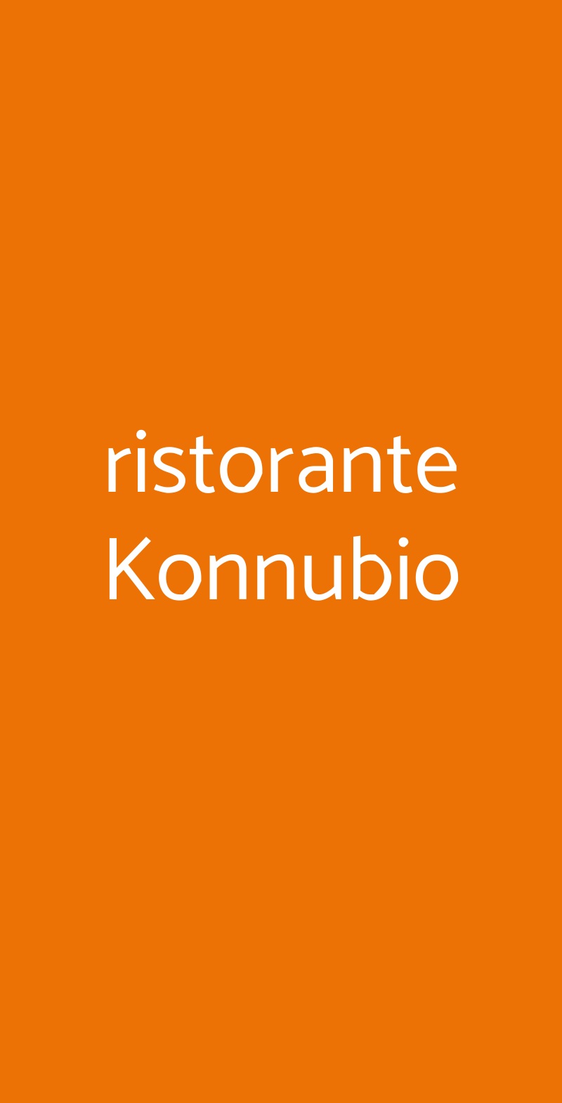 ristorante Konnubio Arenzano menù 1 pagina