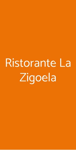 Ristorante La Zigoela, La Spezia