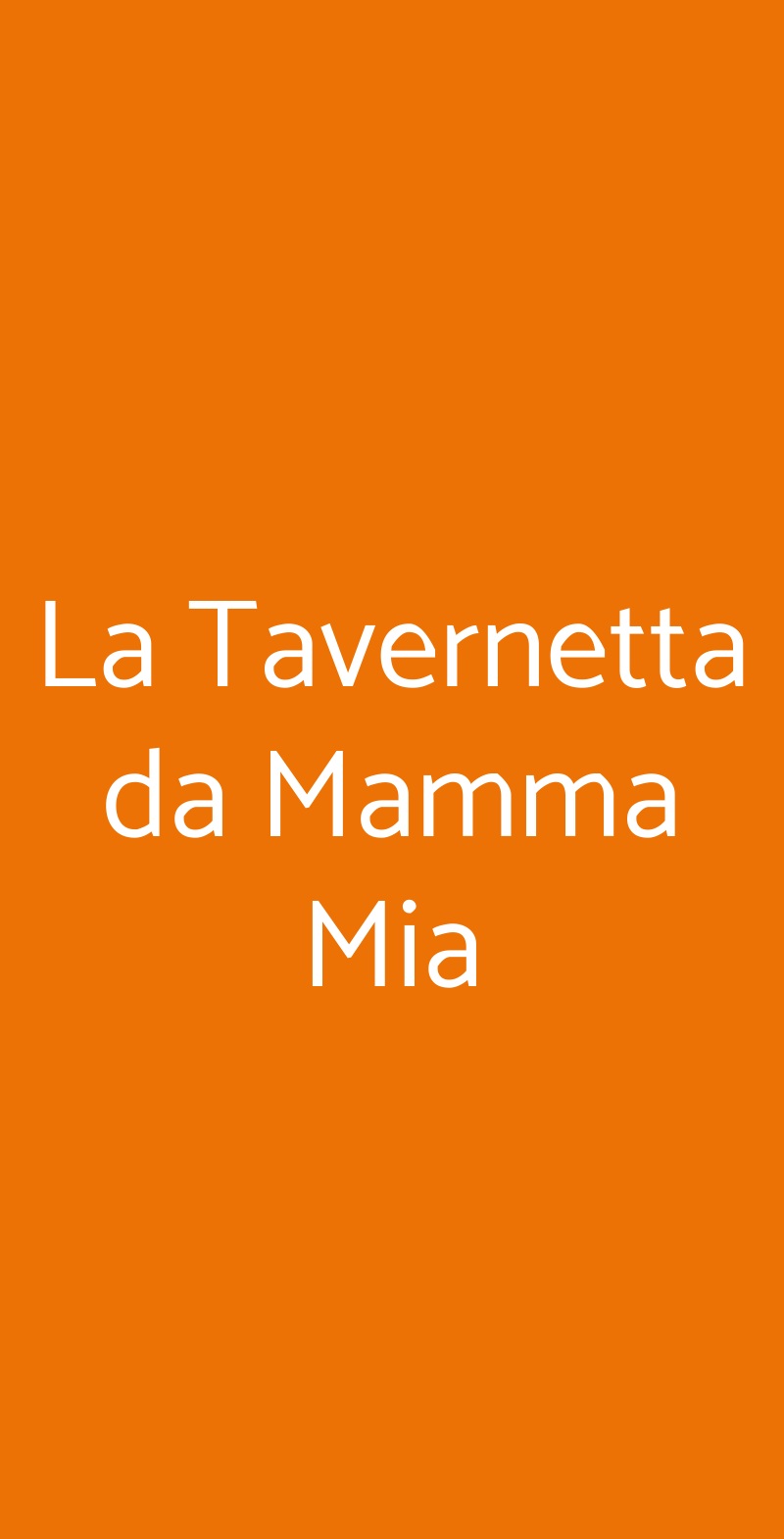 La Tavernetta da Mamma Mia Celle Ligure menù 1 pagina