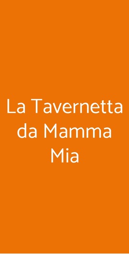 La Tavernetta Da Mamma Mia, Celle Ligure