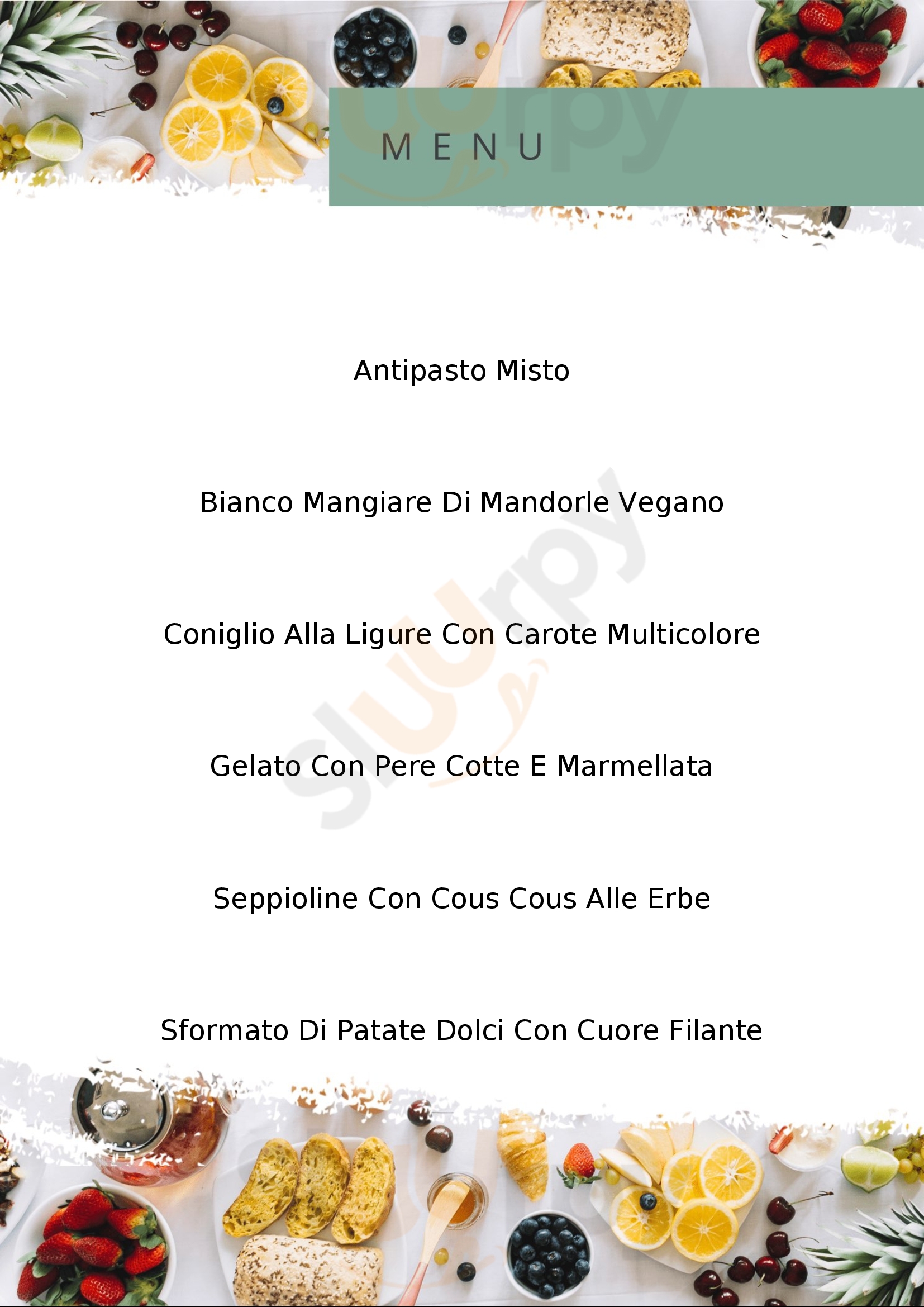 Agriturismo Valleponci Con Ristorante Finale Ligure menù 1 pagina