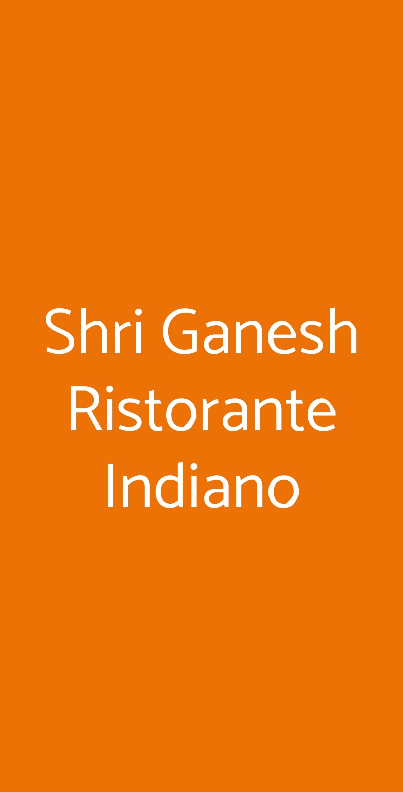Shri Ganesh Ristorante Indiano Sanremo menù 1 pagina