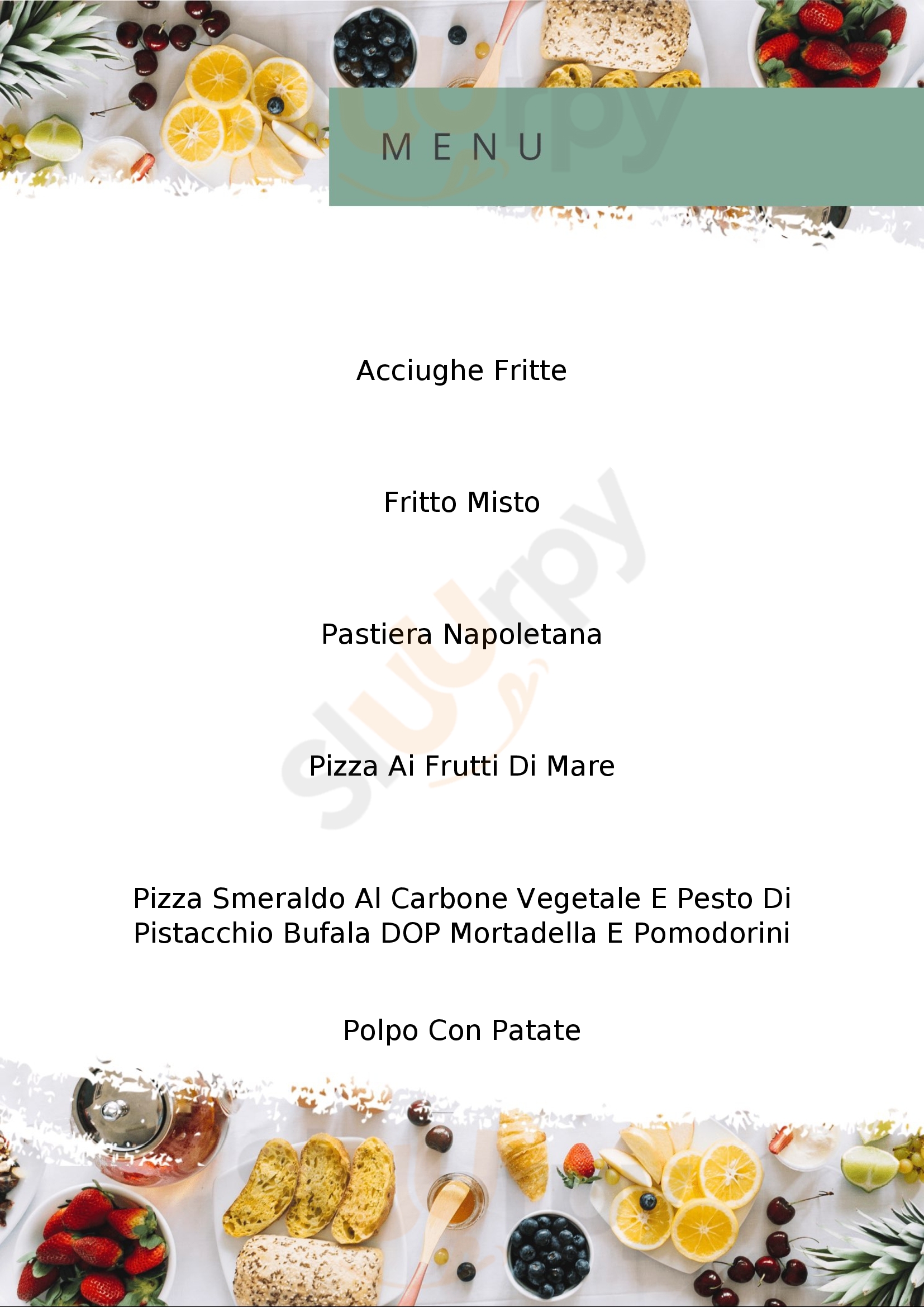 Pizzeria Da Gianni Varazze menù 1 pagina