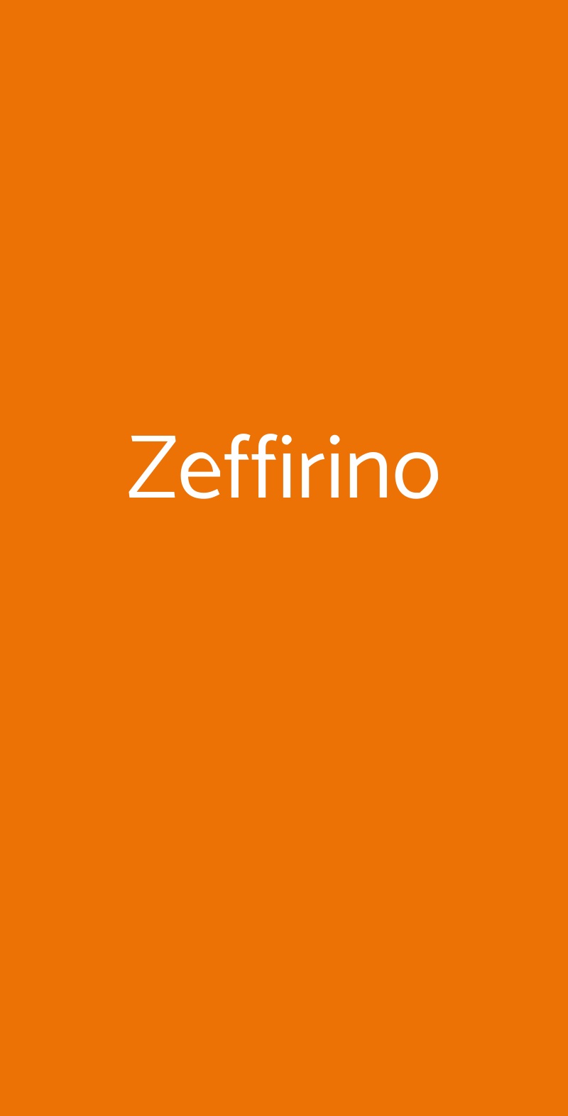 Zeffirino Genova menù 1 pagina