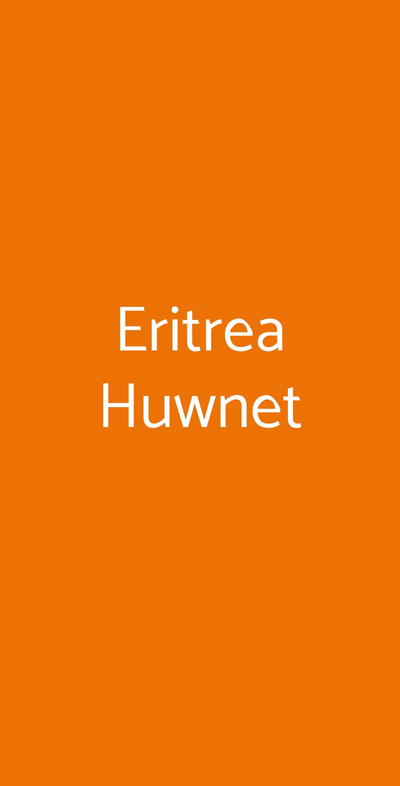 Eritrea Huwnet Genova menù 1 pagina