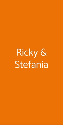 Ricky & Stefania, Riva Ligure