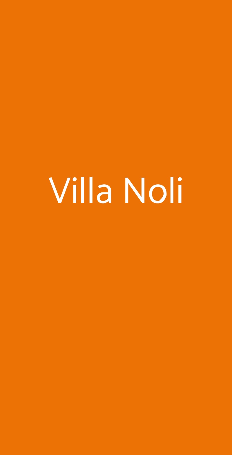Villa Noli Savona menù 1 pagina