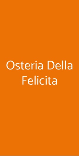 Osteria Della Felicita, Celle Ligure