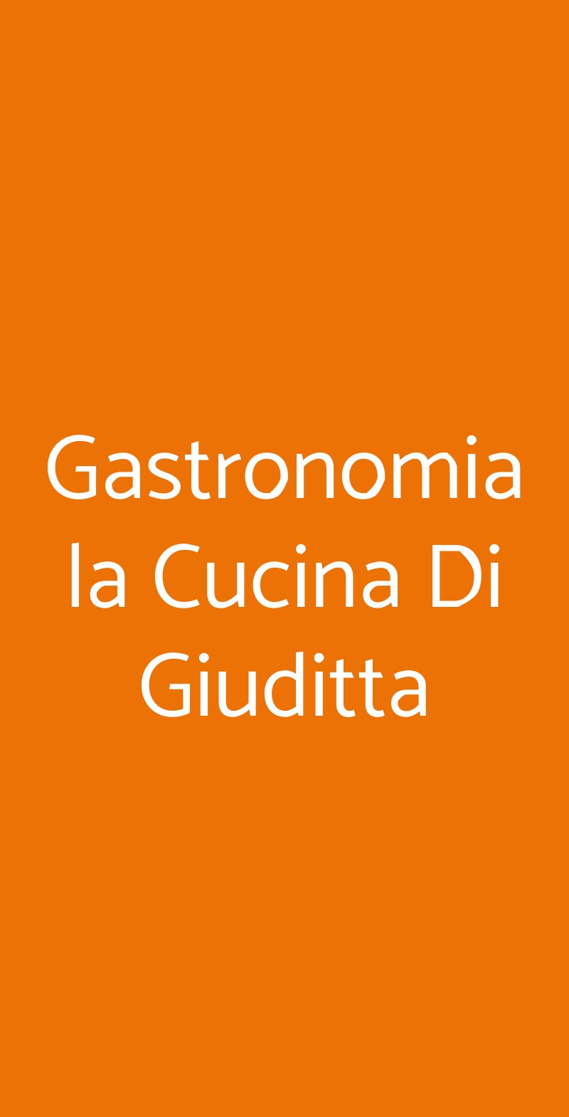 Gastronomia la Cucina Di Giuditta Genova menù 1 pagina