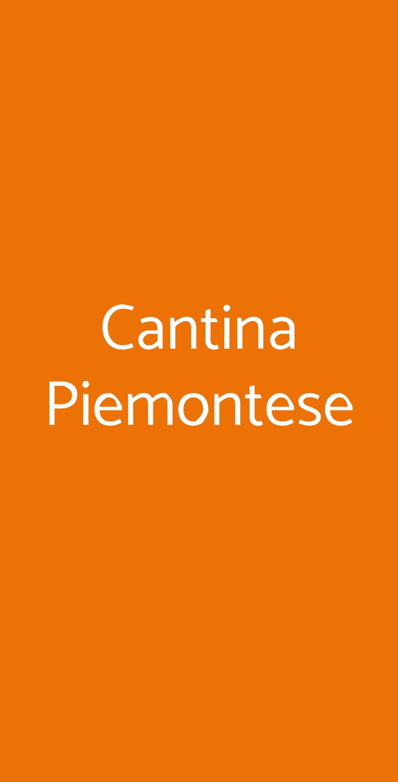 Cantina Piemontese Milano menù 1 pagina