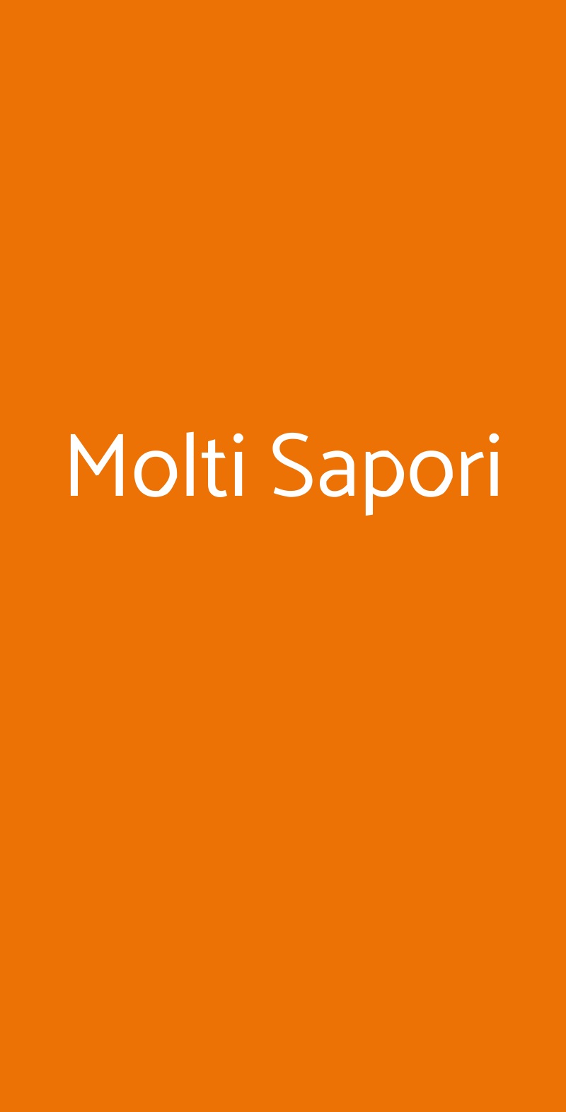 Molti Sapori, Genova