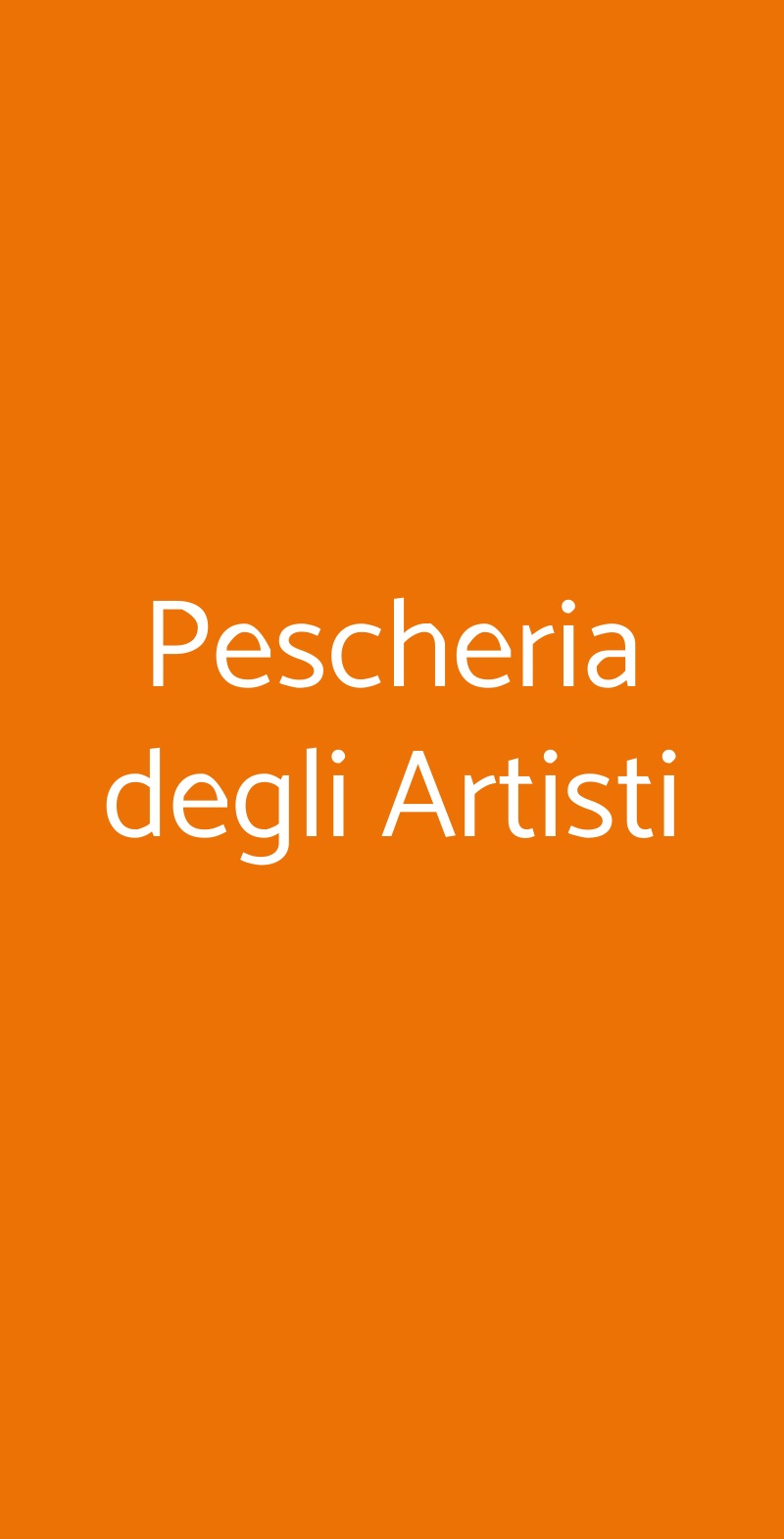 Pescheria degli Artisti Albissola Marina menù 1 pagina