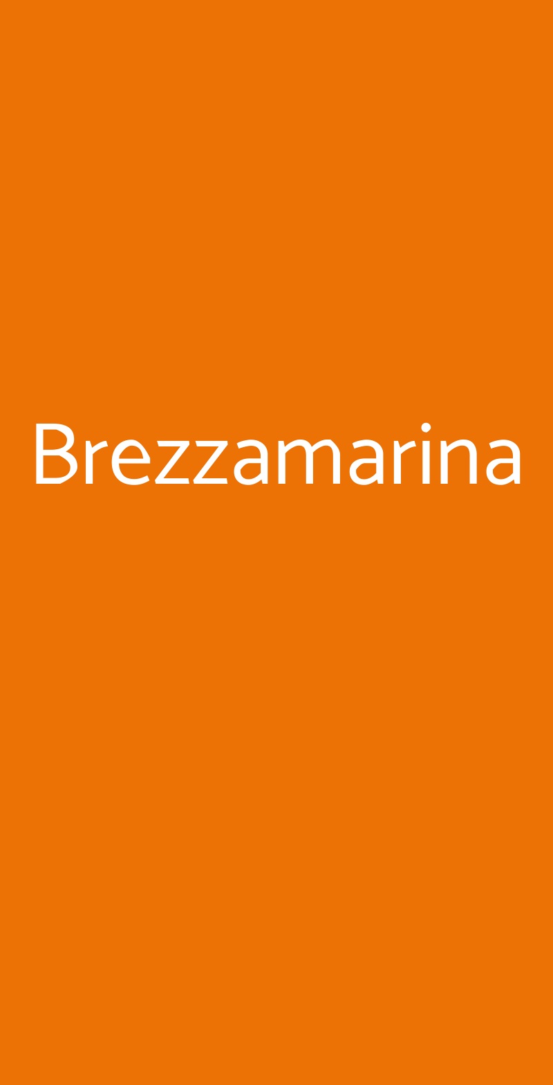 Brezzamarina Milano menù 1 pagina