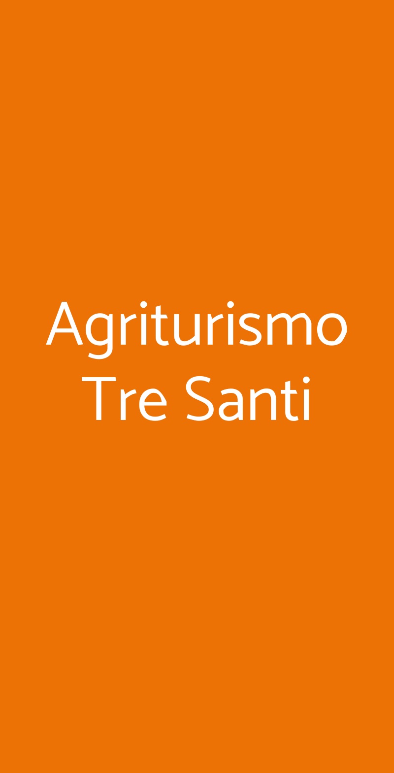 Agriturismo Tre Santi Savona menù 1 pagina