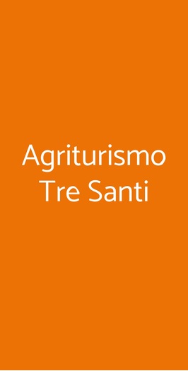 Agriturismo Tre Santi, Savona