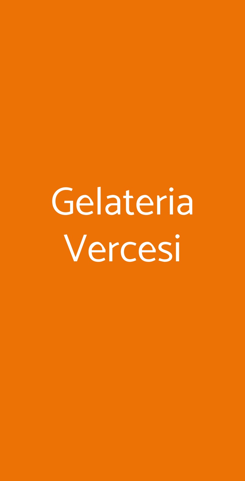 Gelateria Vercesi Genova menù 1 pagina