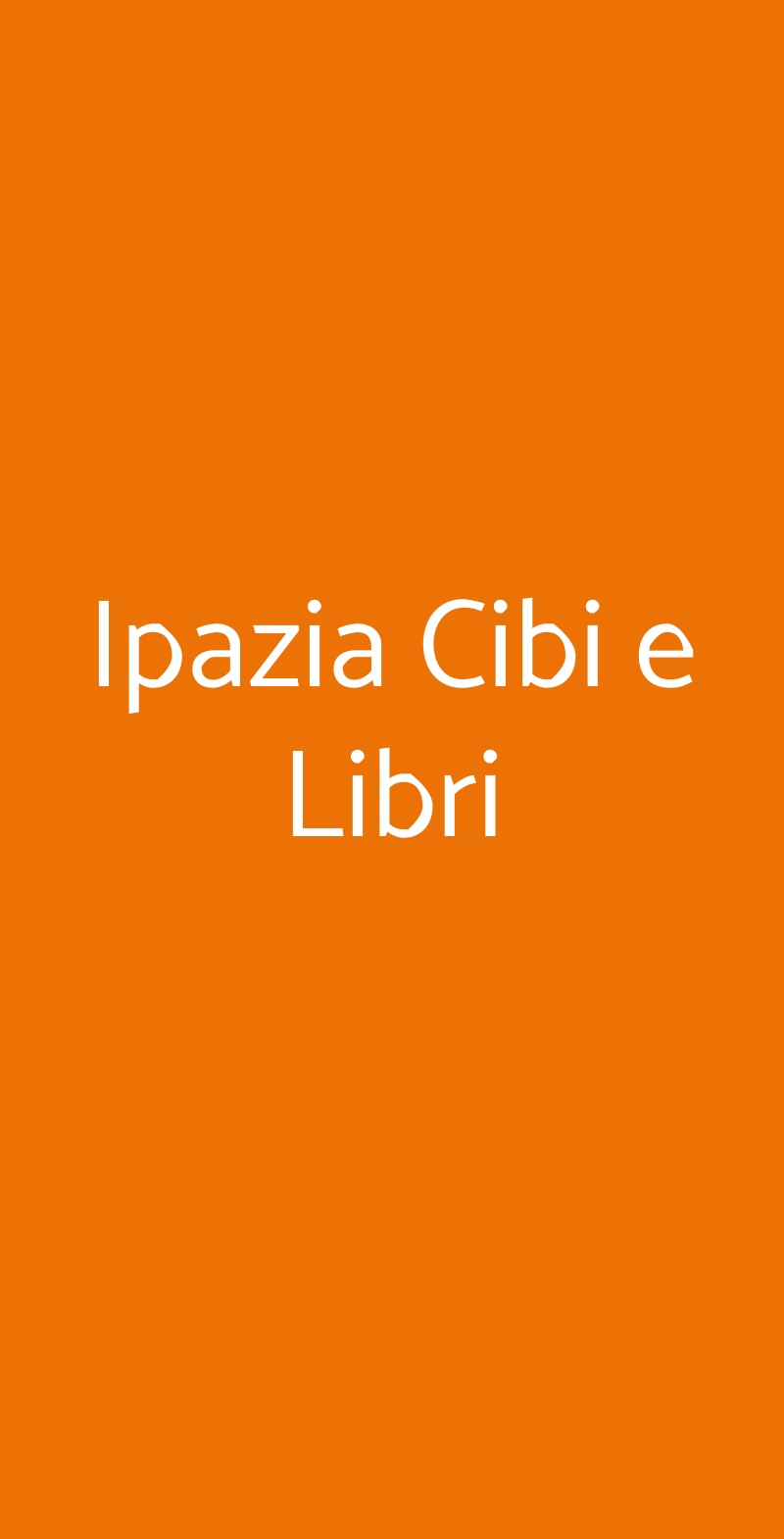 Ipazia Cibi e Libri Sanremo menù 1 pagina