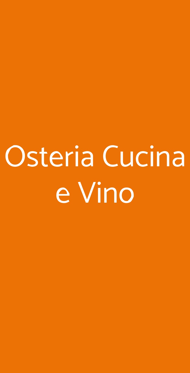 Osteria Cucina e Vino Arenzano menù 1 pagina