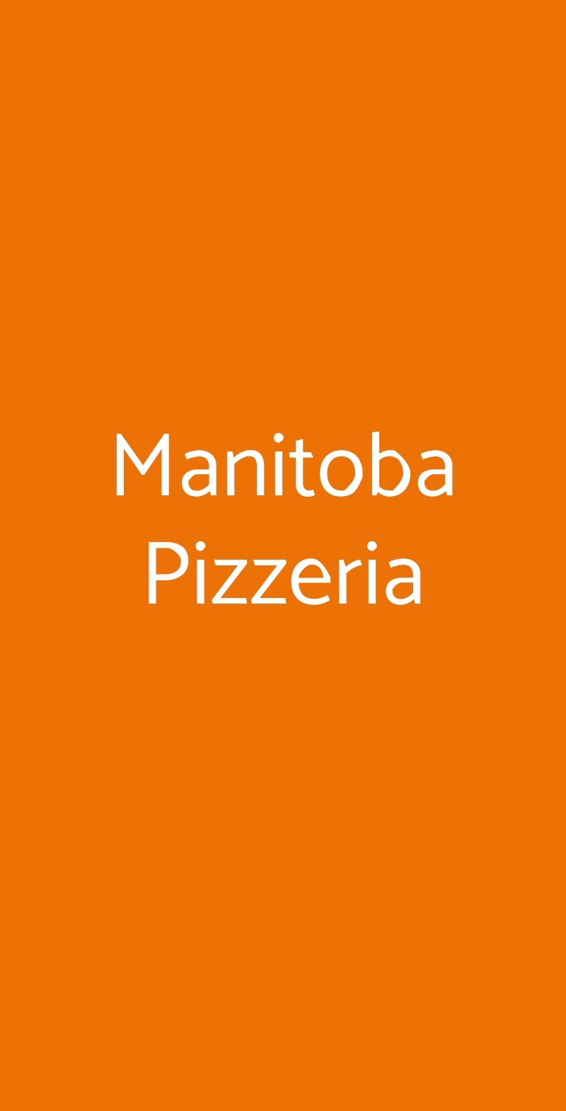 Manitoba Pizzeria Genova menù 1 pagina