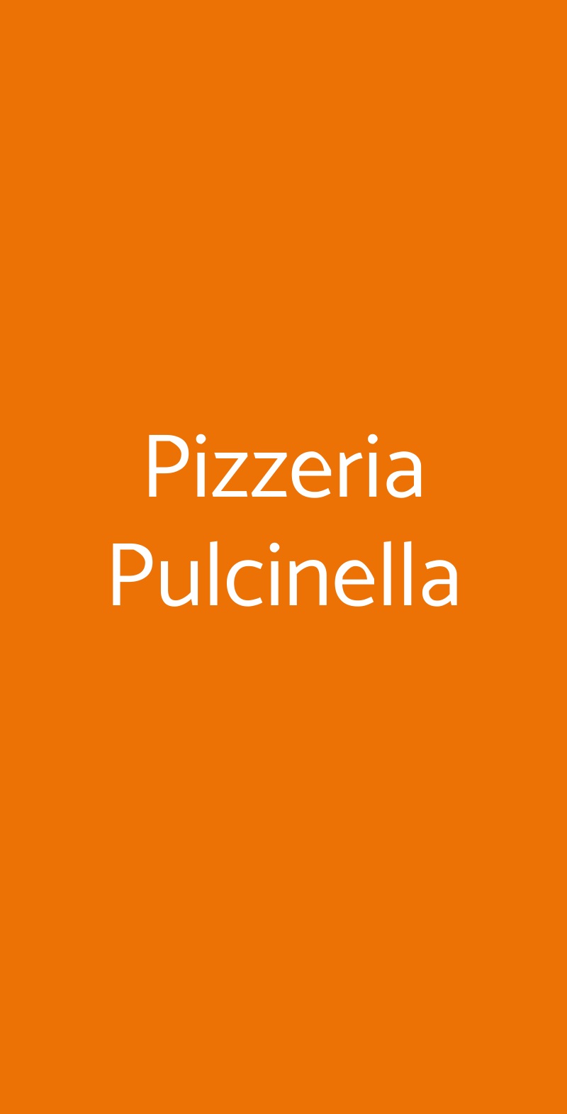 Pizzeria Pulcinella Santa Margherita Ligure menù 1 pagina