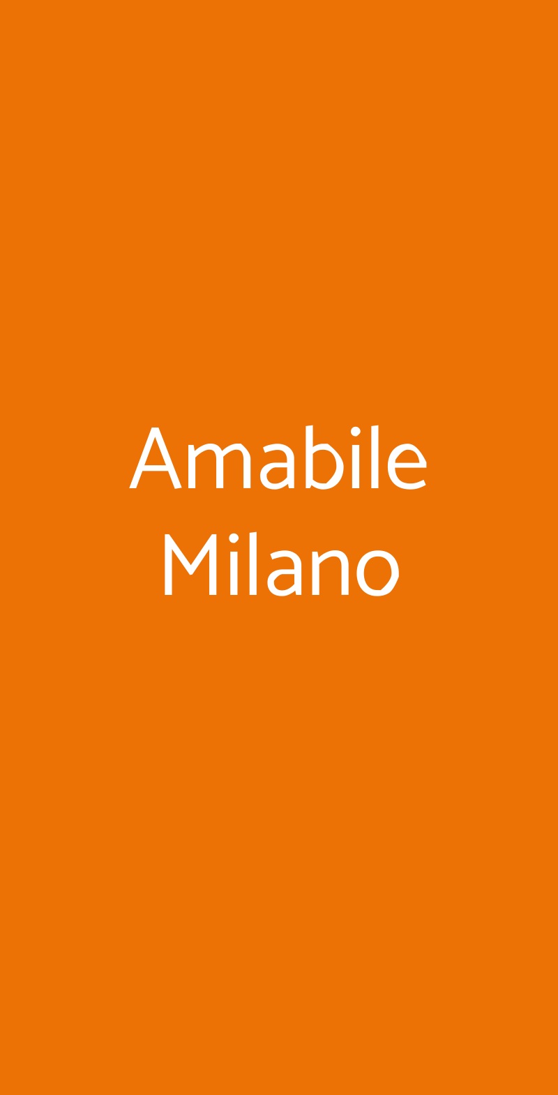 Amabile Milano Milano menù 1 pagina