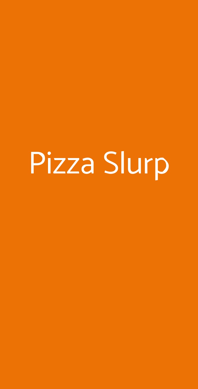 Pizza Slurp Bordighera menù 1 pagina