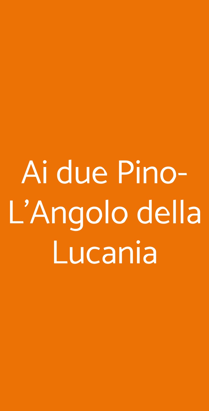 Ai due Pino-L'Angolo della Lucania Genova menù 1 pagina