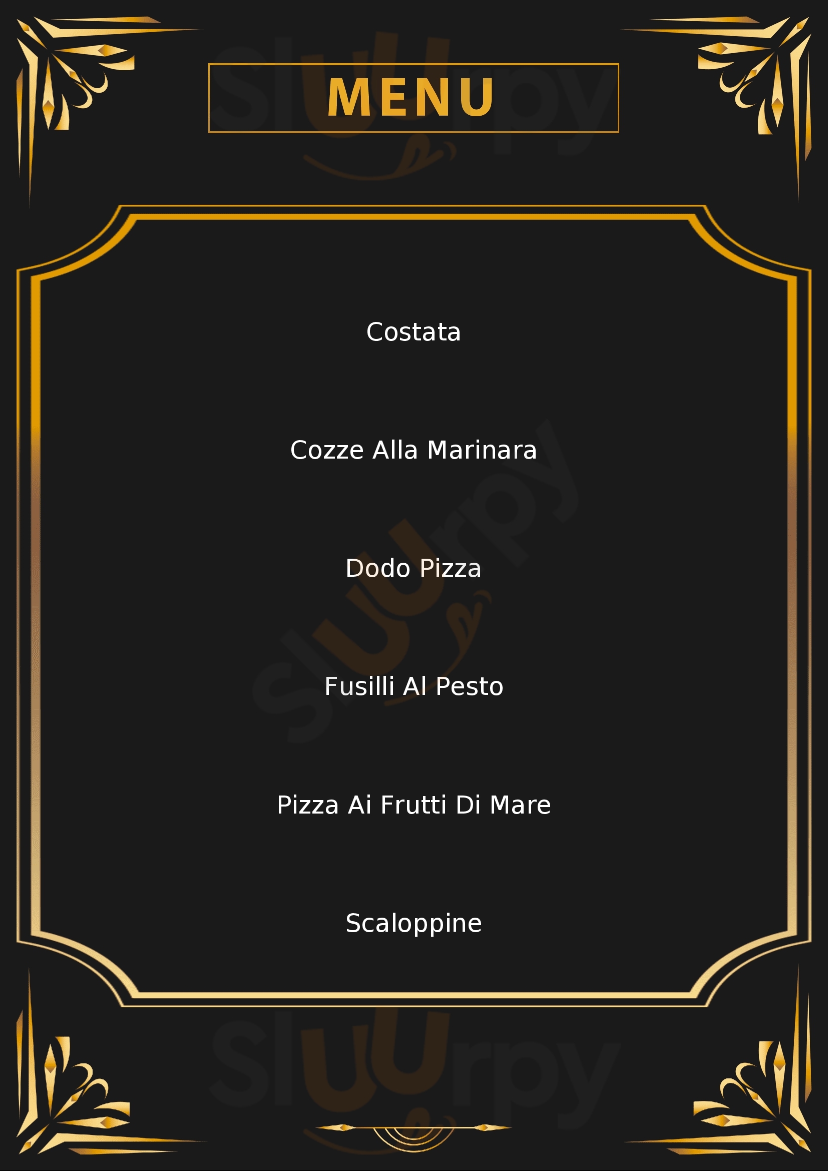 Pizzeria Due Fontane Finale Ligure menù 1 pagina