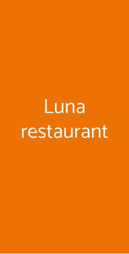 Luna Restaurant, Savona