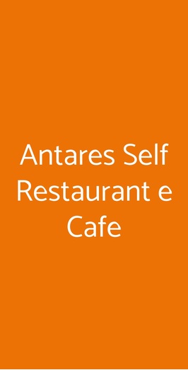 Antares Self Restaurant E Cafe, Milano
