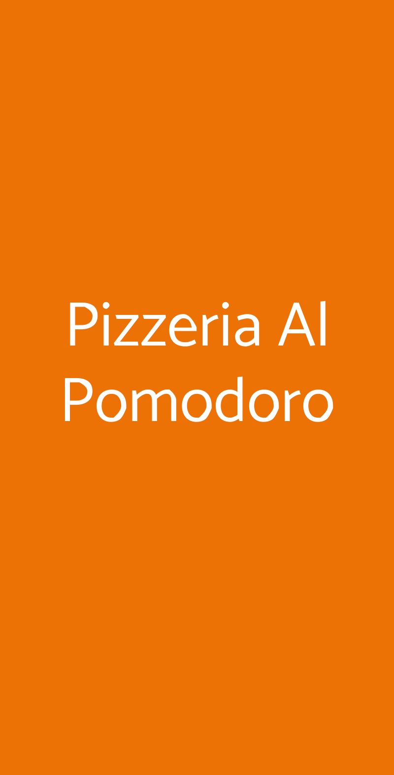 Pizzeria Al Pomodoro, Recco