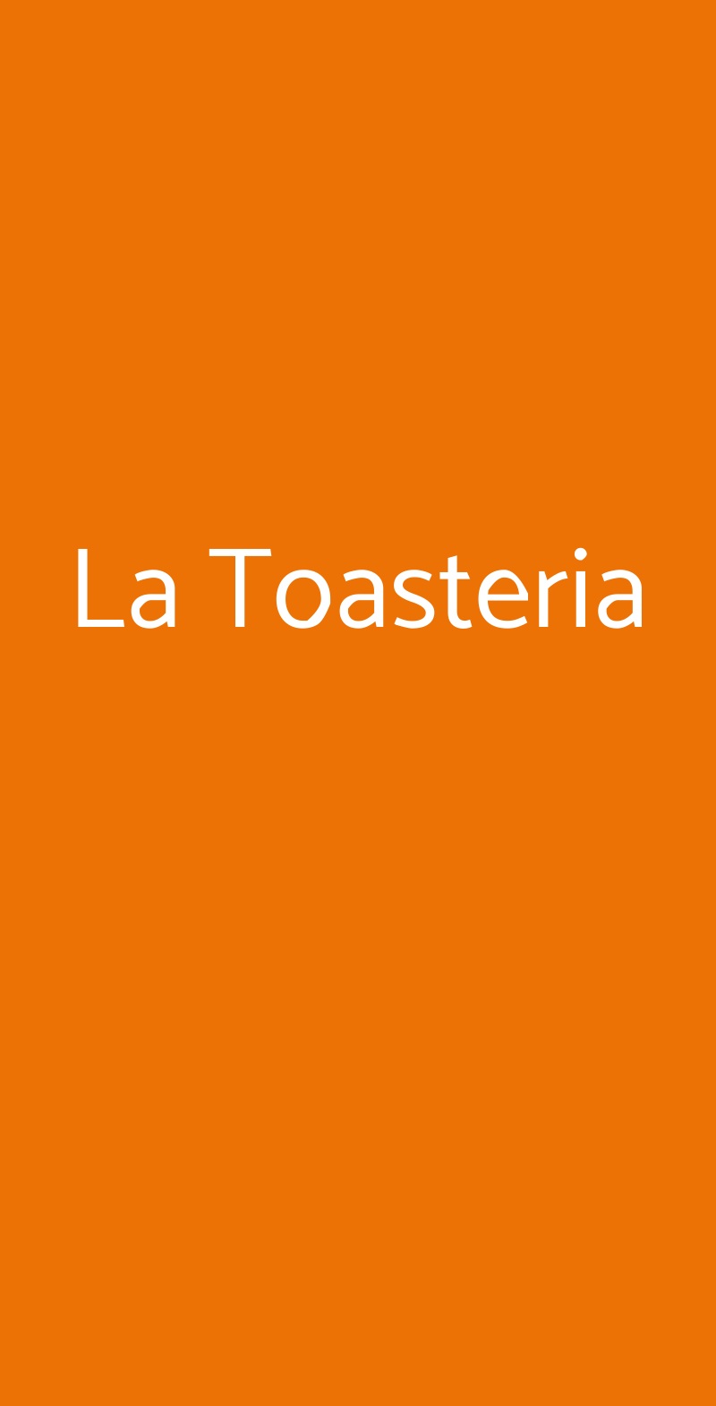 La Toasteria, Genova