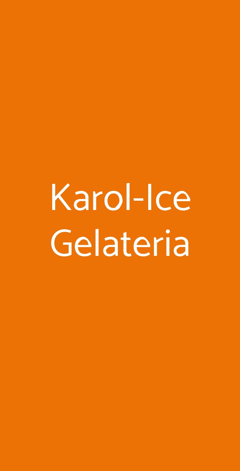 Karol-Ice Gelateria Genova menù 1 pagina