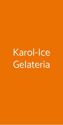 Karol-ice Gelateria, Genova