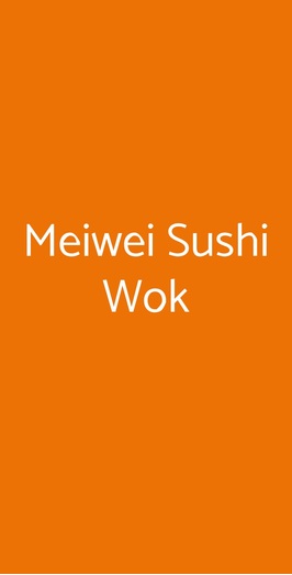 Meiwei Sushi Wok, Genova