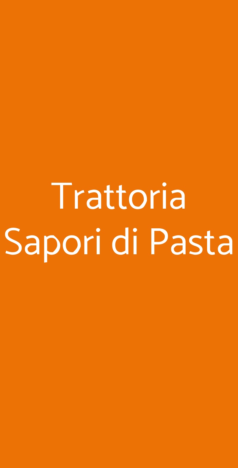 Trattoria Sapori di Pasta Sanremo menù 1 pagina