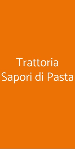 Trattoria Sapori Di Pasta, Sanremo